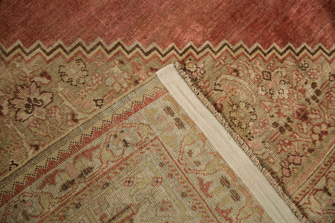 Antique Distressed Persian Bijar Carpet