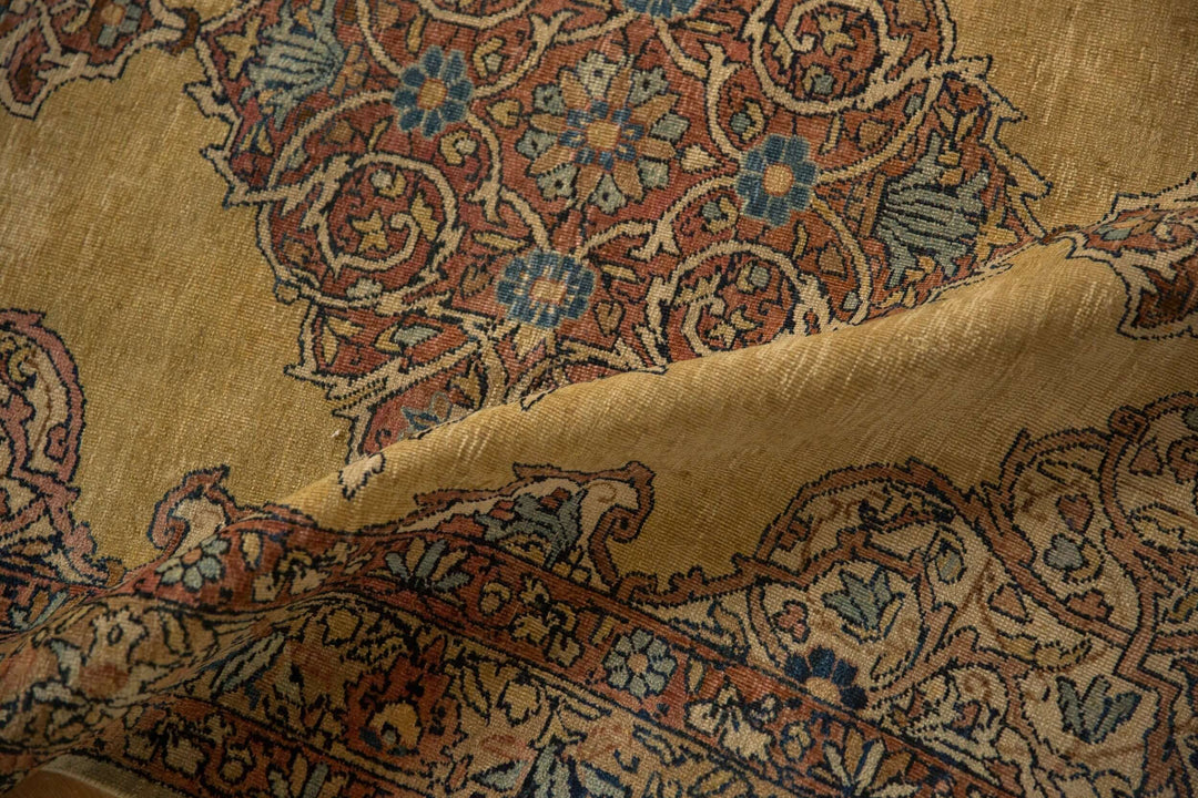 1930s Vintage Tea Washed Kerman Rug Runner