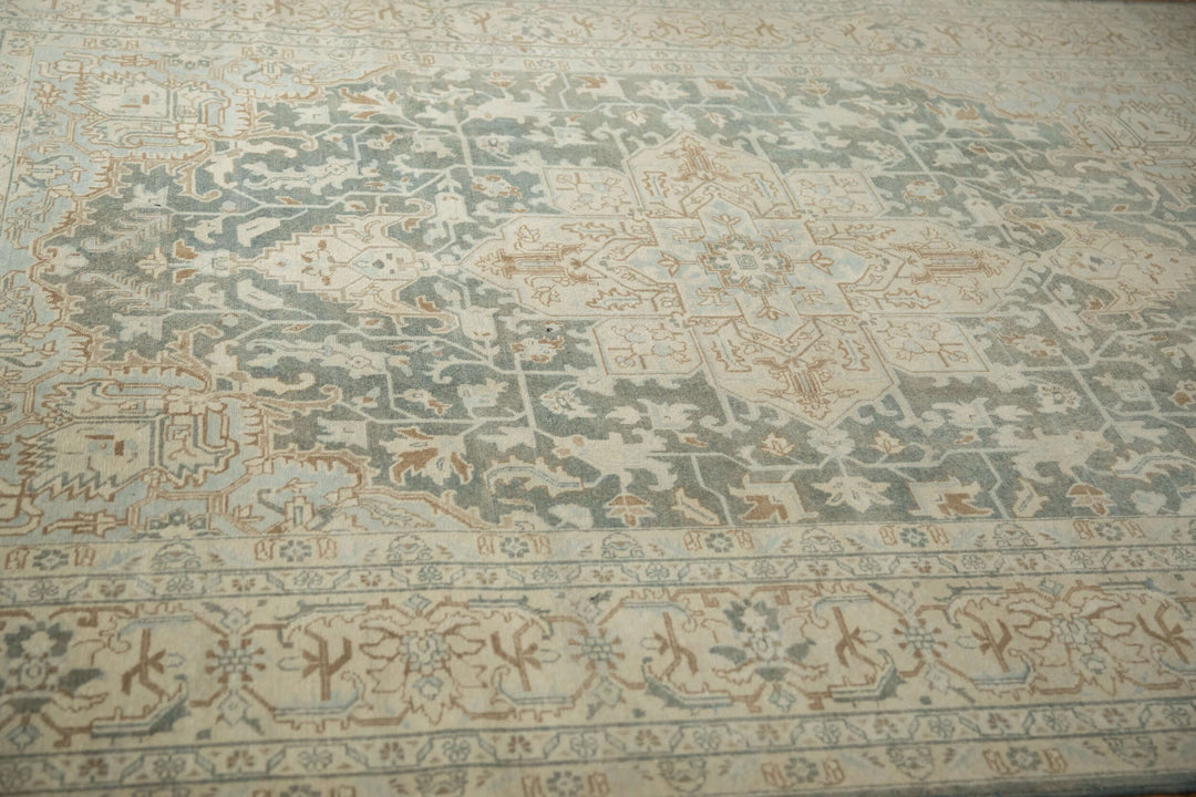 1950s Vintage Persian Tabriz Rug with Oversized Medallion