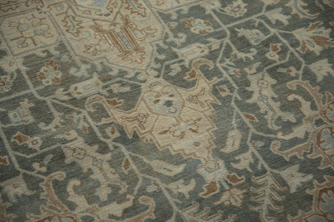 1950s Vintage Persian Tabriz Rug with Oversized Medallion