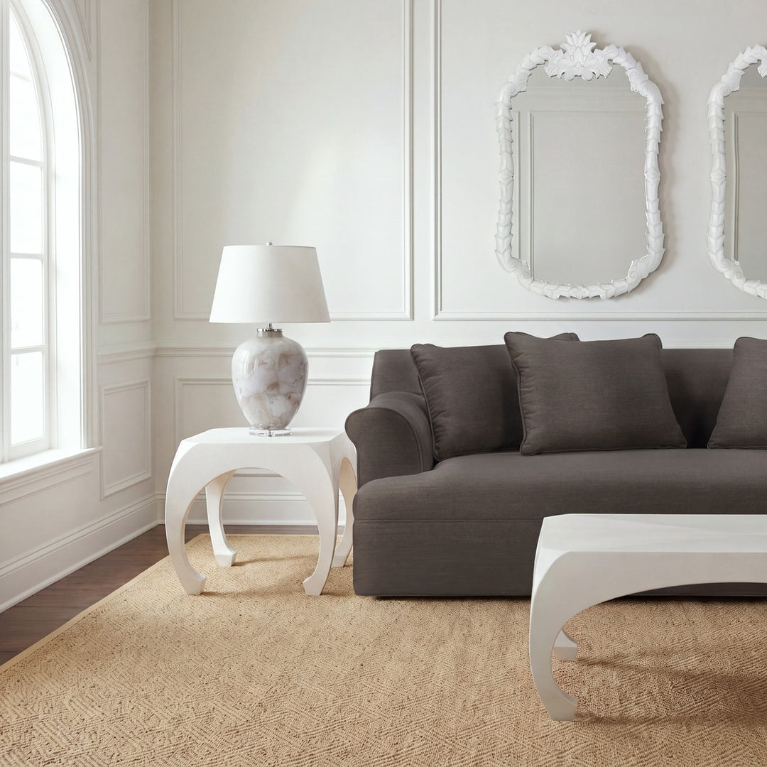 Savoy Mirror, White