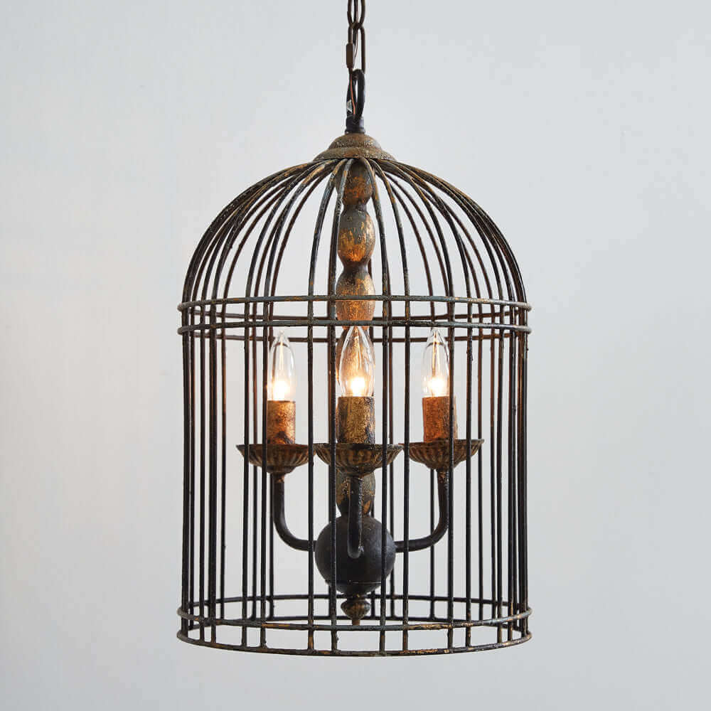 French Country Birdcage Pendant Lamp Lighting – Vintage Shopper