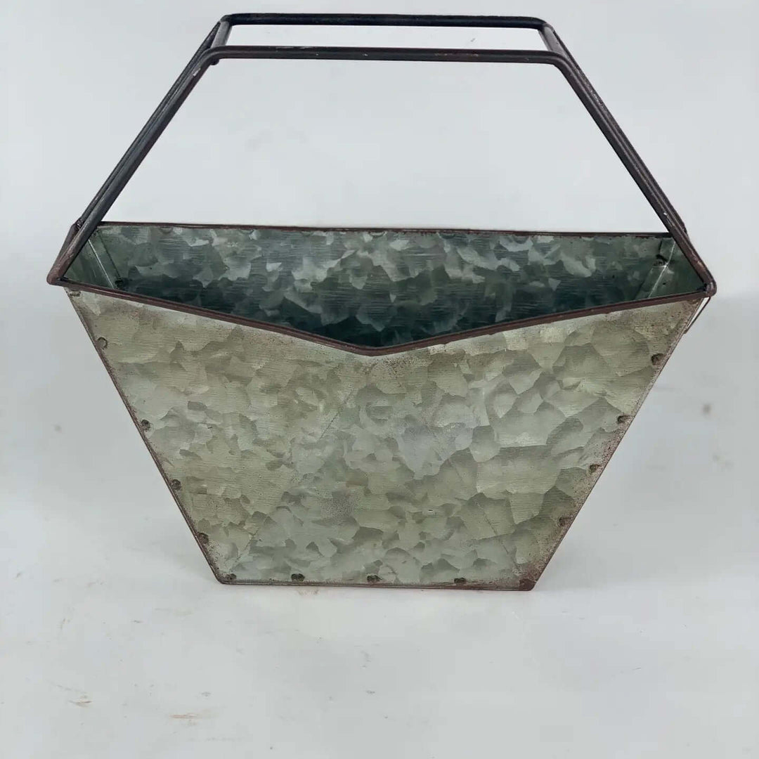 Galvanized Zinc Desktop Planter