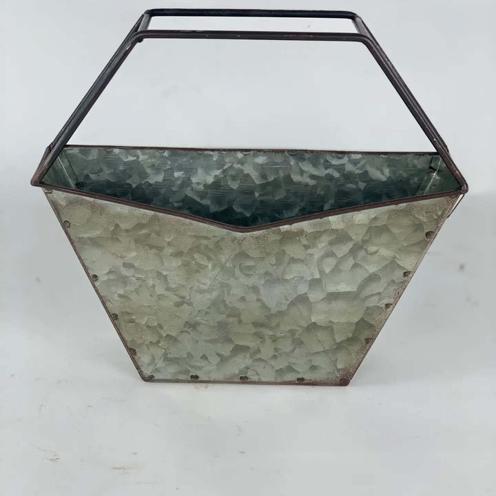 Galvanized Zinc Desktop Planter