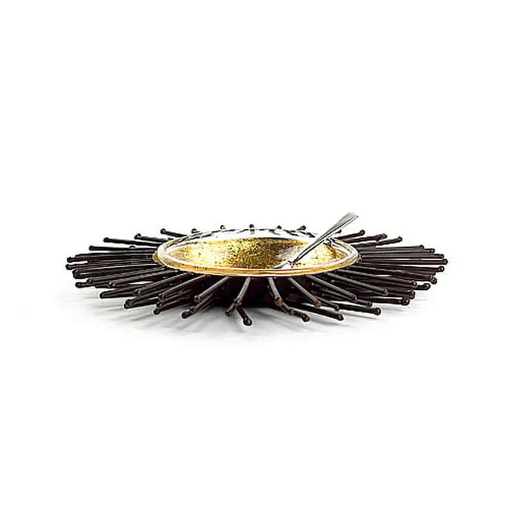 Iron & Goldleaf Medium Sea Urchin Dish
