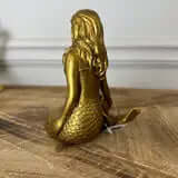 Gold Mermaid Resin Candle Holder