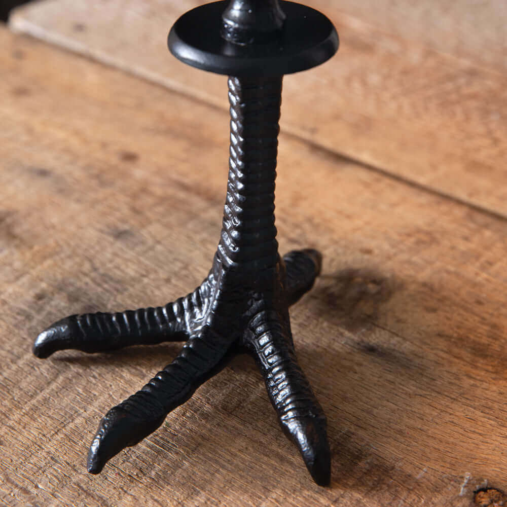 Gothic Crows Feet Candleholders Halloween Decor (Set of 2)
