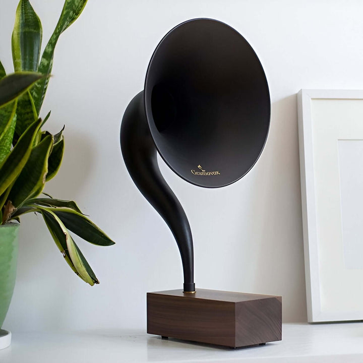 Gramovox Bluetooth Gramophone Speaker with vintage design and modern sound