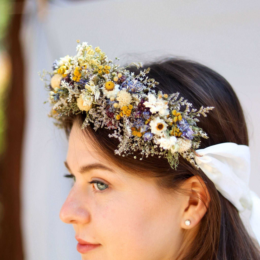 Dried Sunflower and Eucalyptus Bouquet