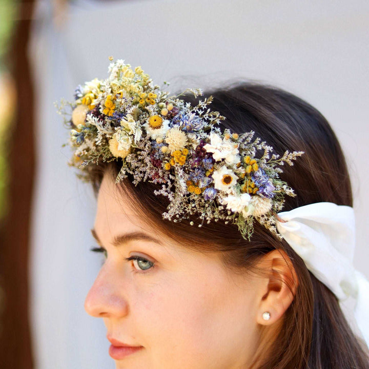 Dried Sunflower and Eucalyptus Bouquet