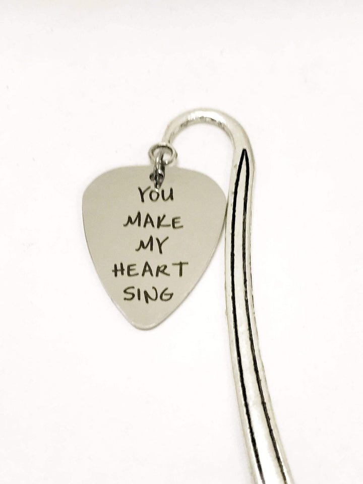 You Make My Heart Sing Guitar Pick Bookmark