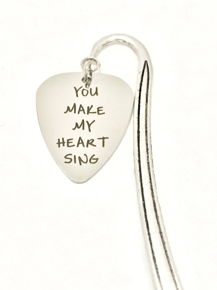 You Make My Heart Sing Guitar Pick Bookmark