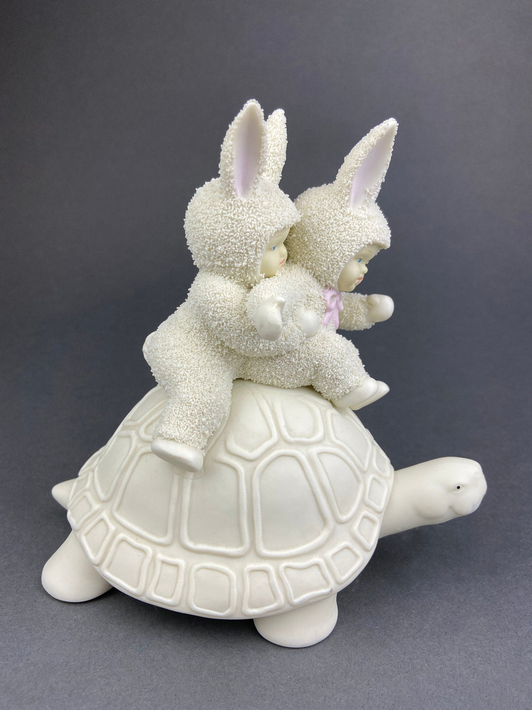 SnowBabies Bunny. Department 56 Rabbit. Easter or Spring Celebration. Egg Basket Accessory. Collectibles.