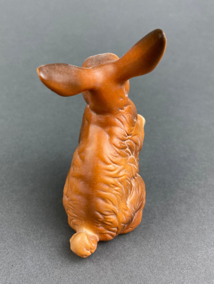 Vintage Bunny Figurines. Pair of Hand Painted Porcelain Rabbits. Spring and Easter Celebration. Collectible Figurines.