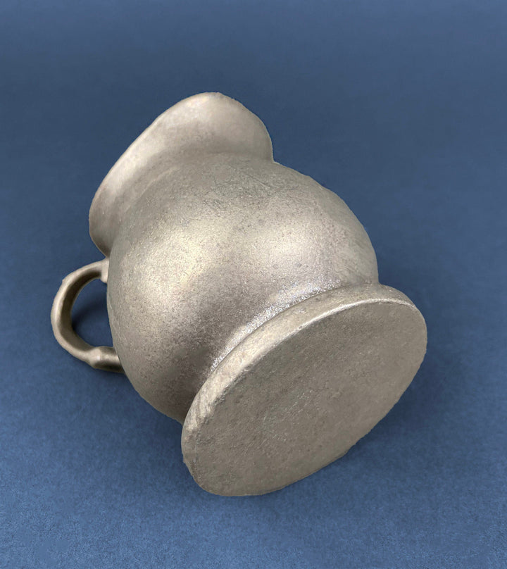 Vintage Pewter Creamer and Sugar Bowl. BWP USA. Collectible Pewter Set of Two. Unique creamer with handle.