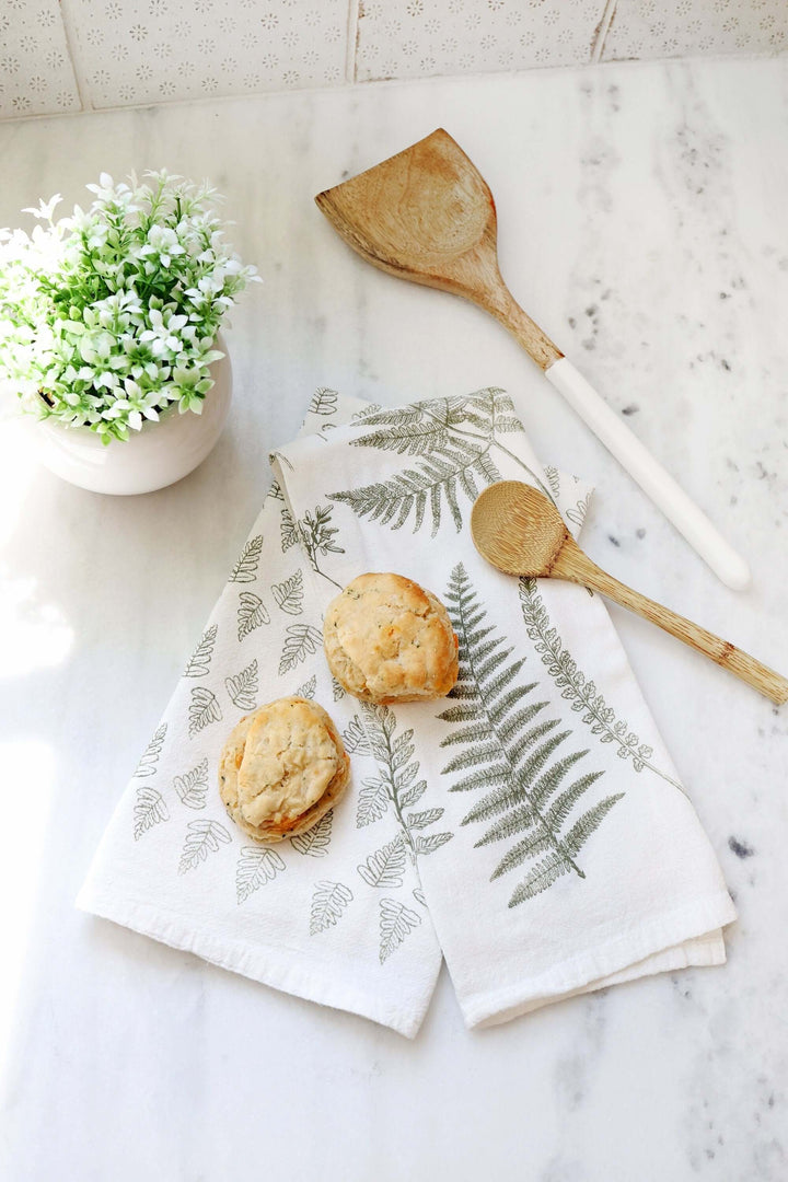 Vintage Fern Botanical Tea Towel