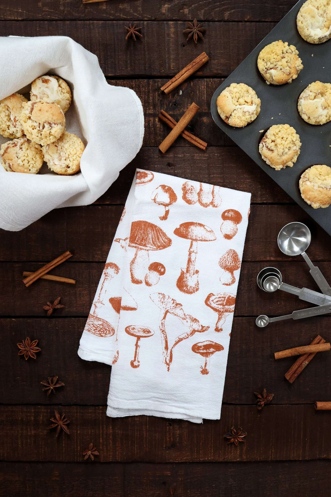 Vintage Mushroom Tea Towel