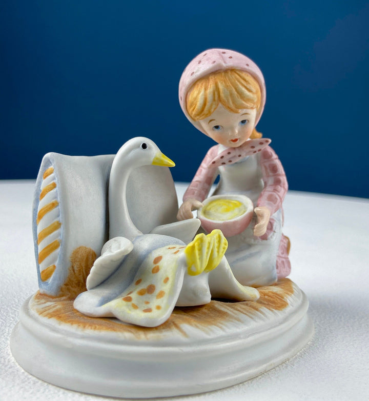 Get Well Soon Porcelain Figurine of Boy Holding Sick Dog. Inspired by Norman Rockwell's Saturday Evening Post Cover: "At the Vets."