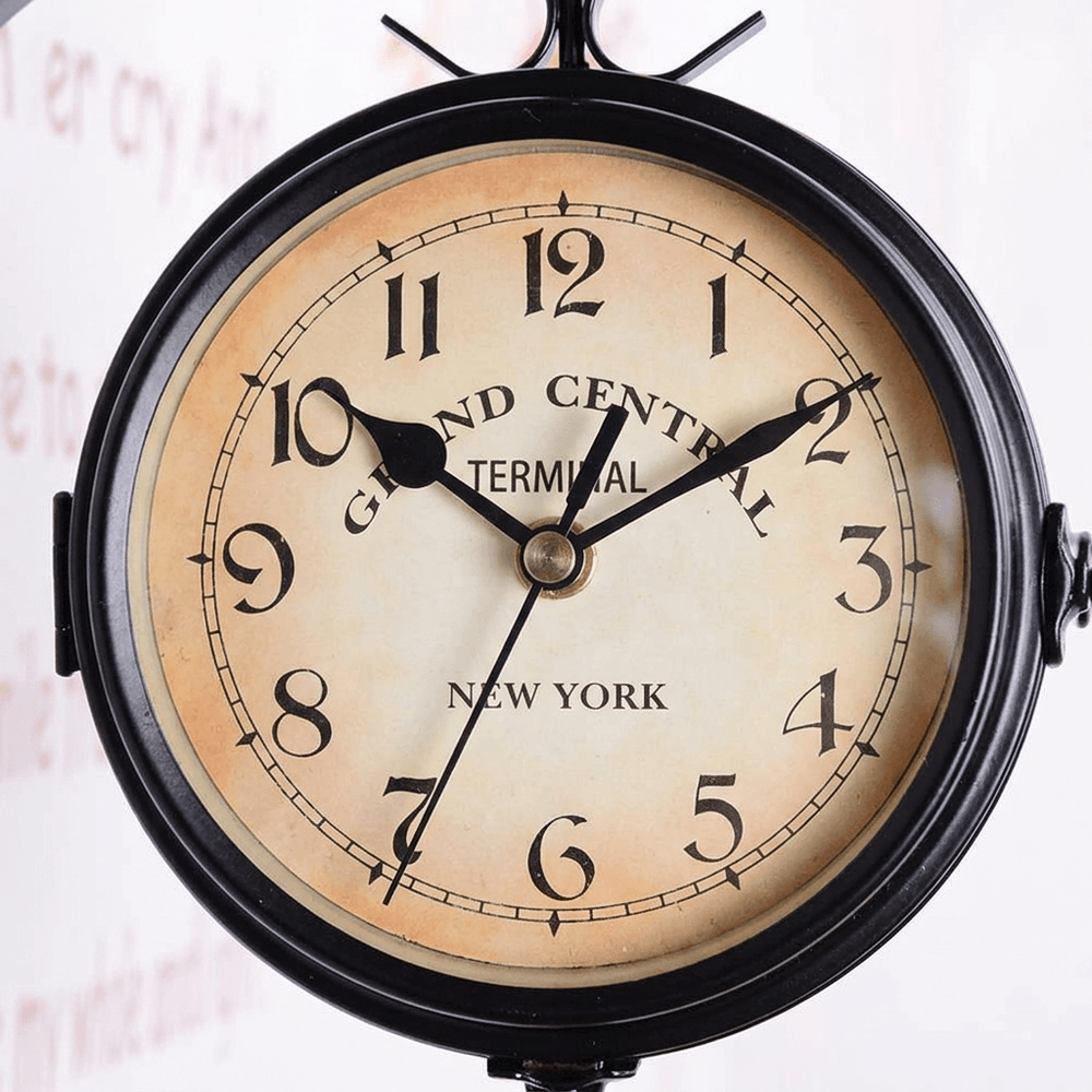 Grand Central Double-Sided Station Wall Clock - Dial Detail