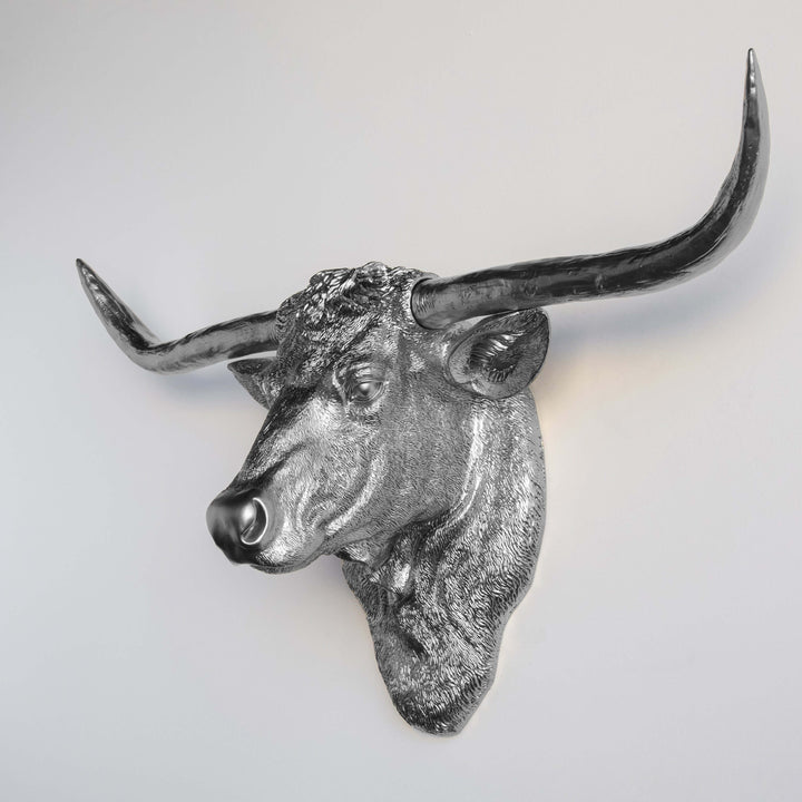 Handcrafted Faux Texas Longhorn Wall Sculpture
