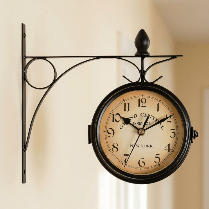 Grand Central Double-Sided Station Wall Clock - Hallway