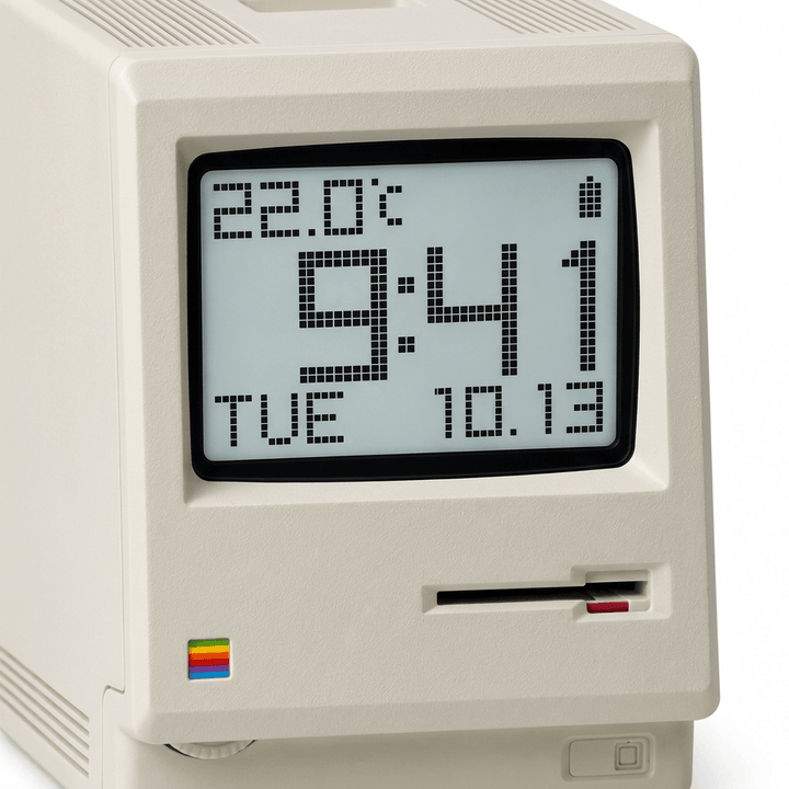 Maclock Retro Computer Alarm Clock - Display Detail