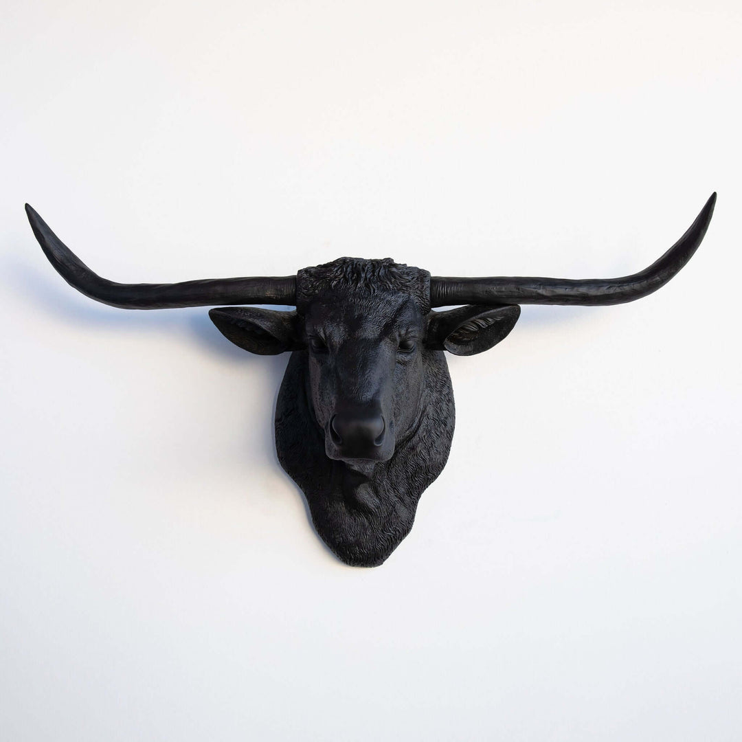 Handcrafted Faux Texas Longhorn Wall Sculpture