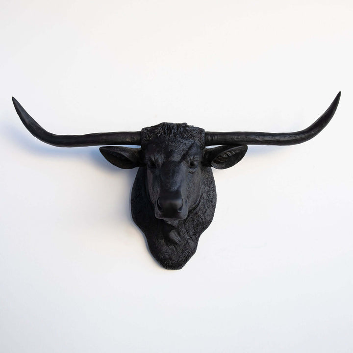 Handcrafted Faux Texas Longhorn Wall Sculpture