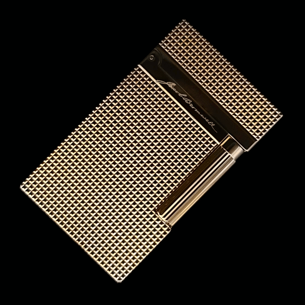The Royale Handcrafted Solid Brass Lighter by Jacob Bromwell, showcasing exquisite craftsmanship and luxury design.