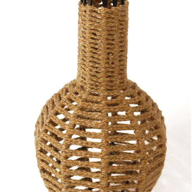 Jute Macrame Vase