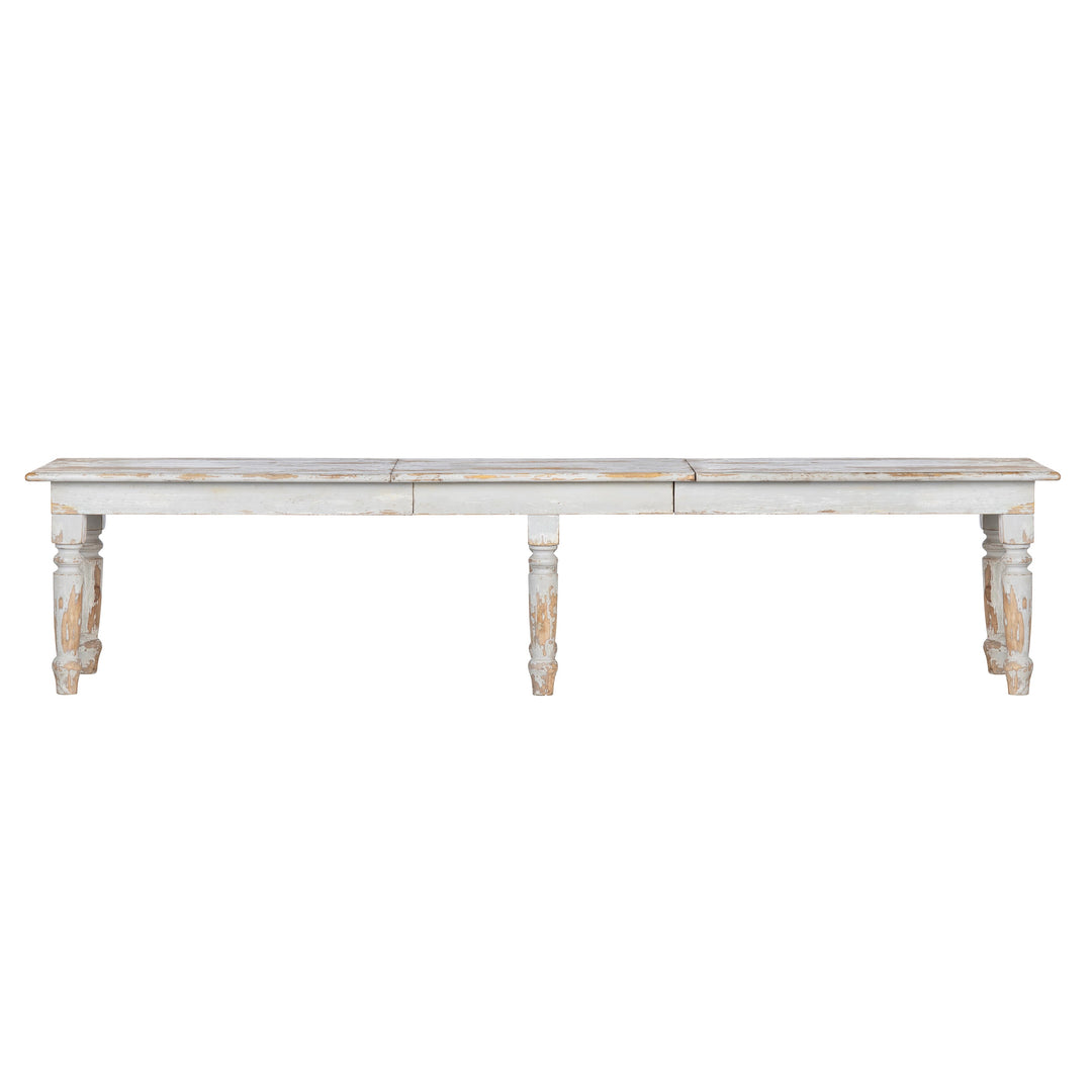 Extra Long Antique White Farmhouse Dining Table