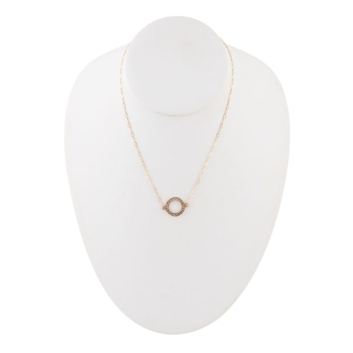 Bronze Marcasite Necklace