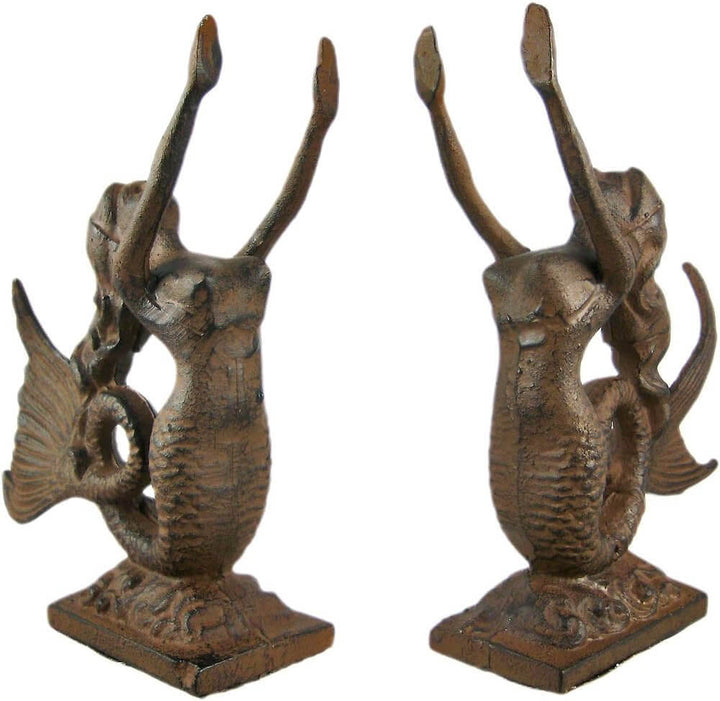 Sculpted Mermaid Bookends, Set of 2