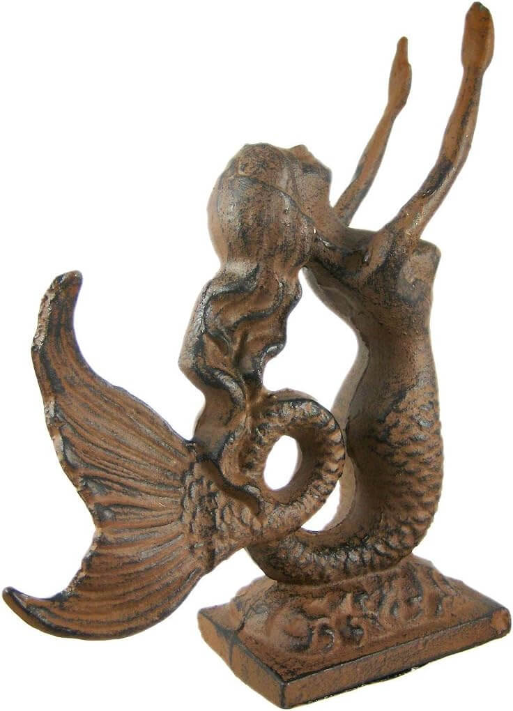 Sculpted Mermaid Bookends, Set of 2