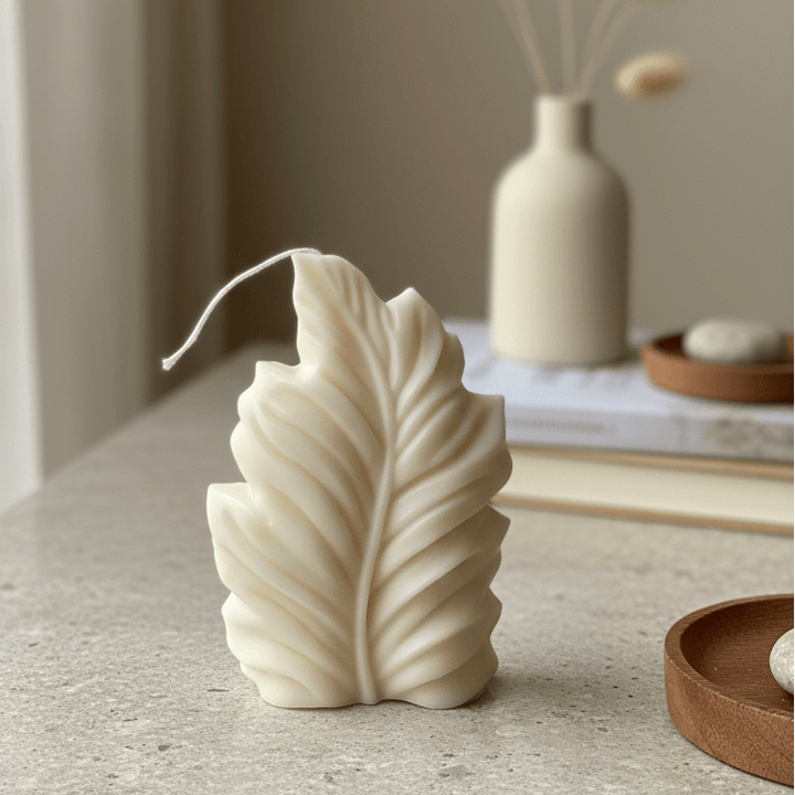 Feather Soy Wax Sculpture Candle