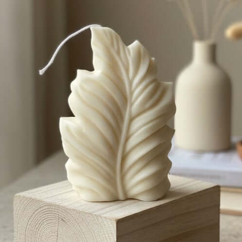 Feather Soy Wax Sculpture Candle