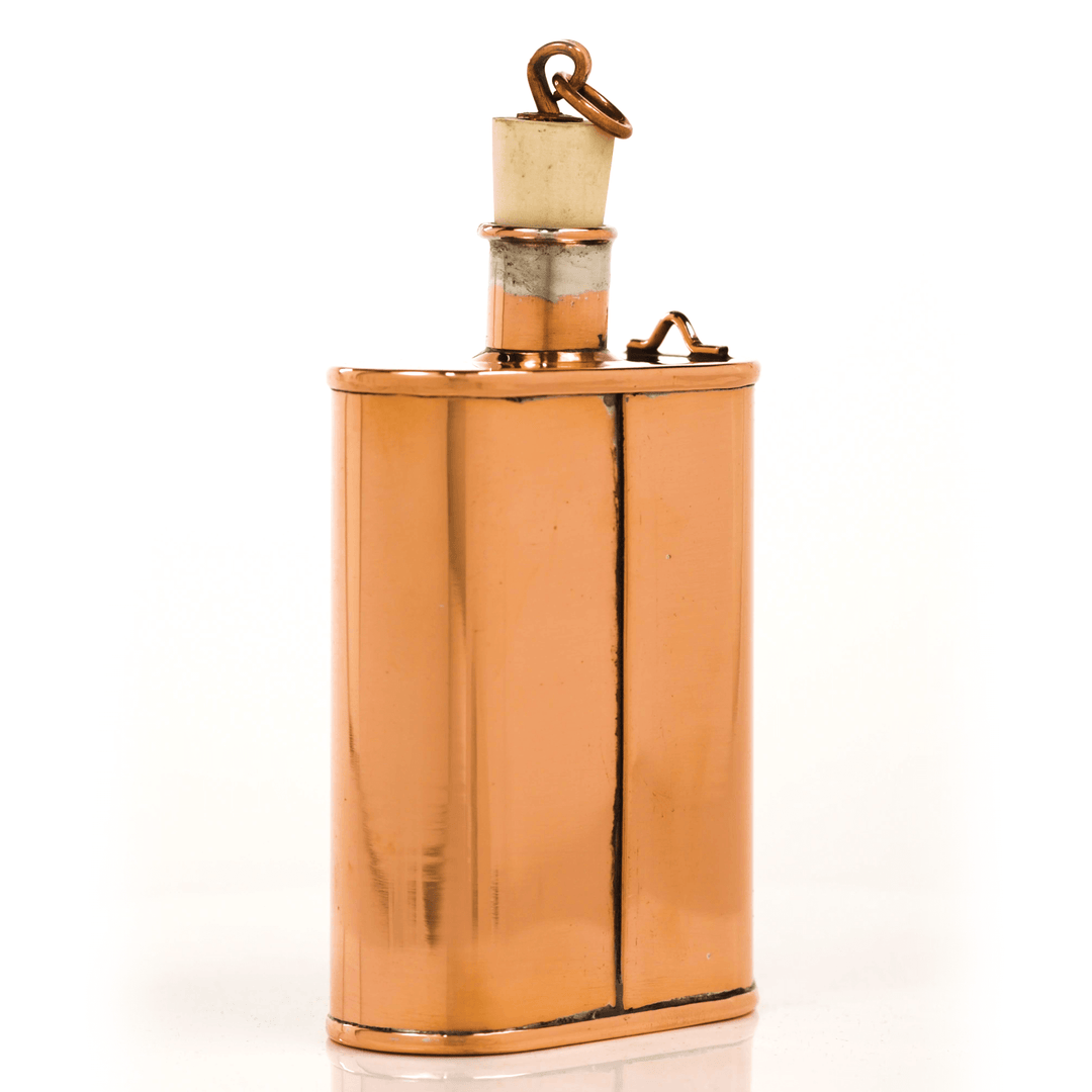Hand-forged Model One Original Copper Flask, an heirloom drinking vessel.