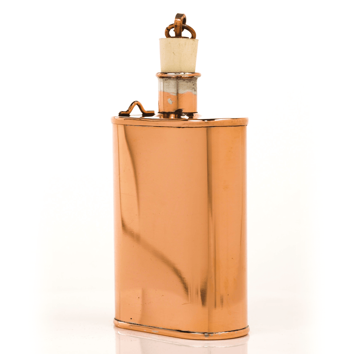 Model One Original Copper Flask - Handcrafted American heirloom, solid copper design vintage style.