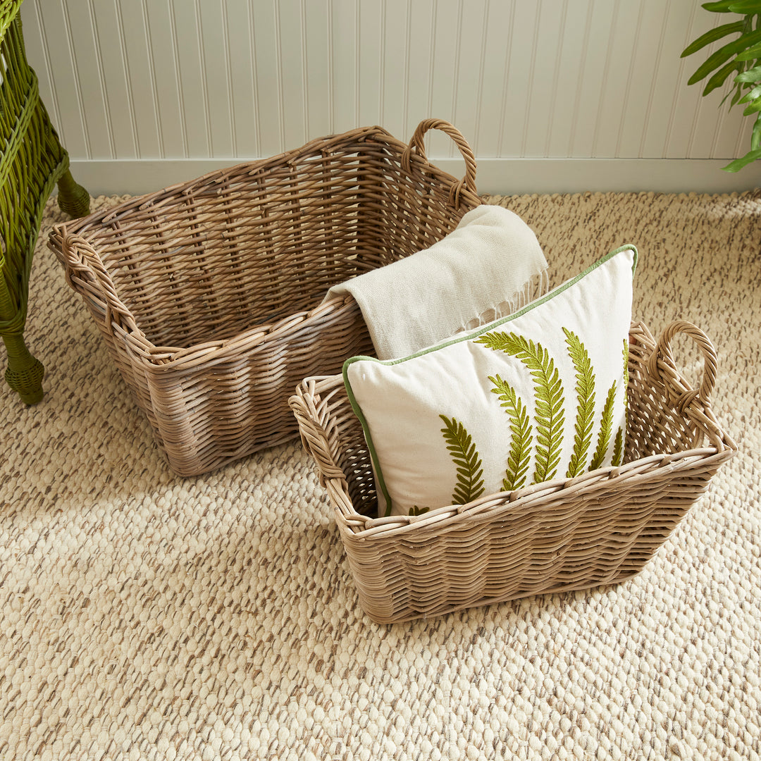 NORMANDY LAUNDRY BASKETS, SET OF 2