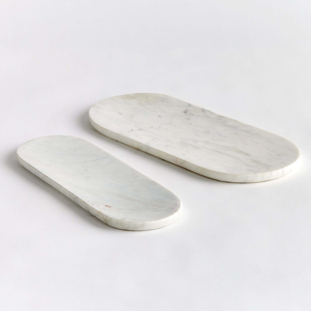 AMAL MARBLE TRAYS, SET OF 2