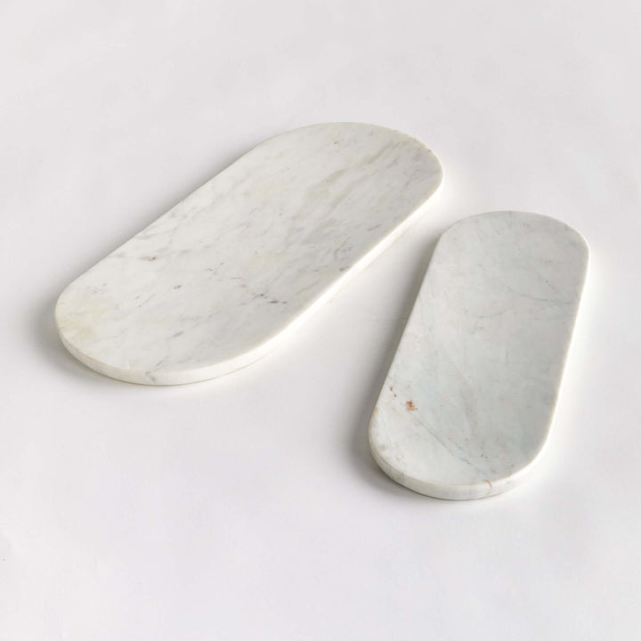 AMAL MARBLE TRAYS, SET OF 2