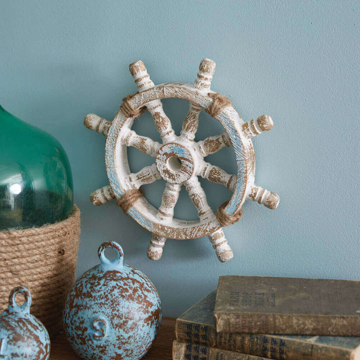 Nautical Vintage Ships Wheel Wall Decor