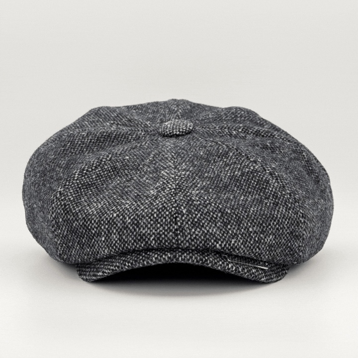 Peaky Blinders Inspired Wool Flat Cap, classic men's headwear in soft wool blend with quilted liner; timeless and stylish.