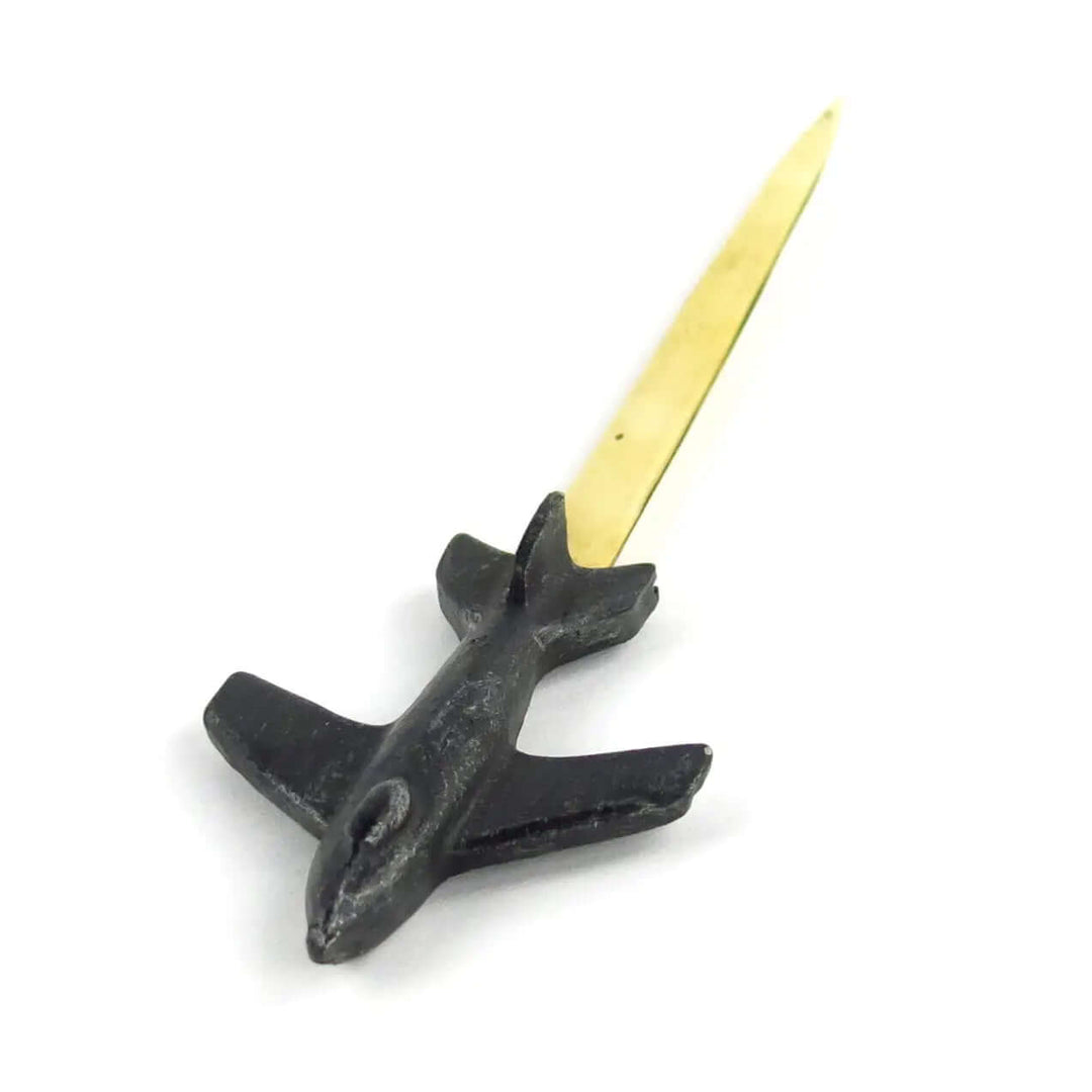 Airplane-shaped letter opener product view