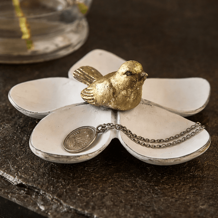 Pewter Five Petal Jewelry/Coin Tray