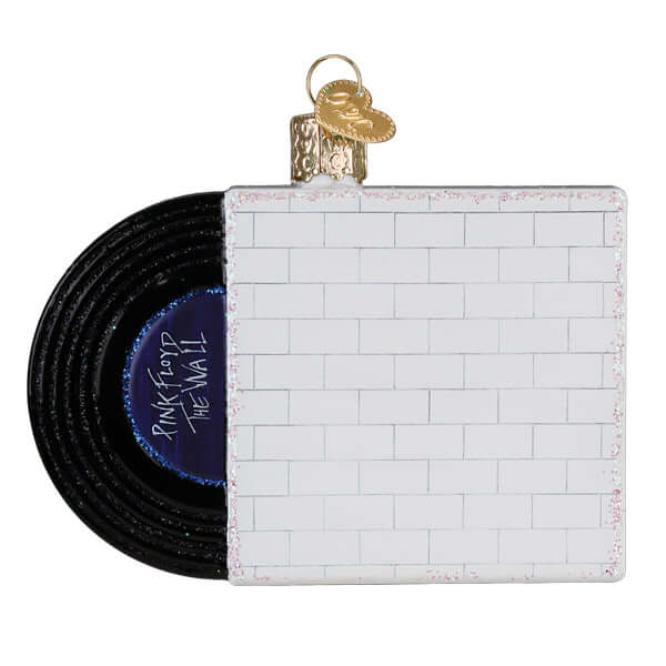 Pink Floyd The Wall Glass Christmas Ornament featuring iconic album cover design, perfect for music enthusiasts' holiday decor.