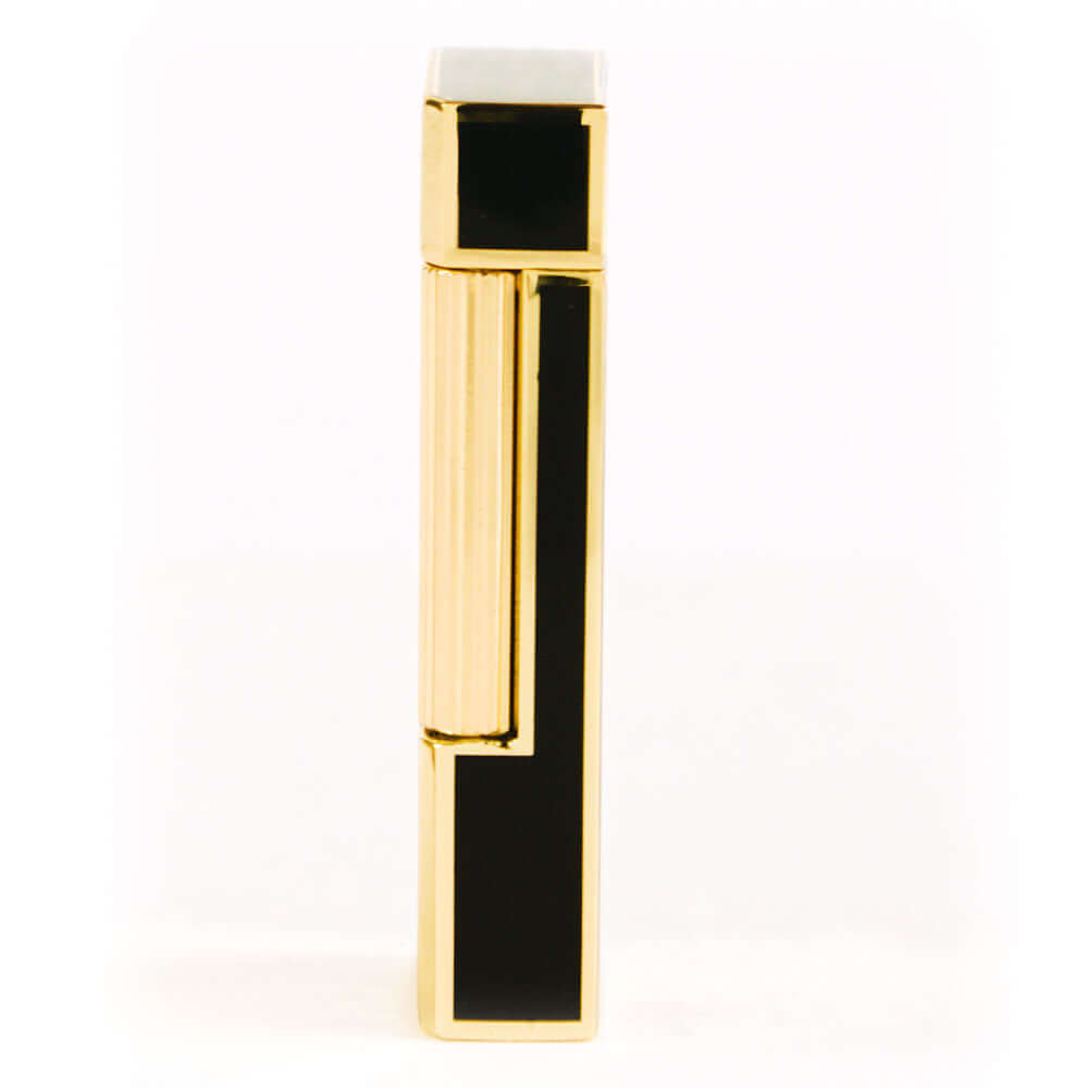The Prestige Art Deco Lighter in Black and Gold by Jacob Bromwell, showcasing elegant craftsmanship and timeless design.