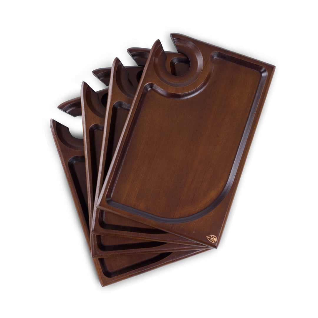 Rectangle Wine Appetizer Plate Set of 4