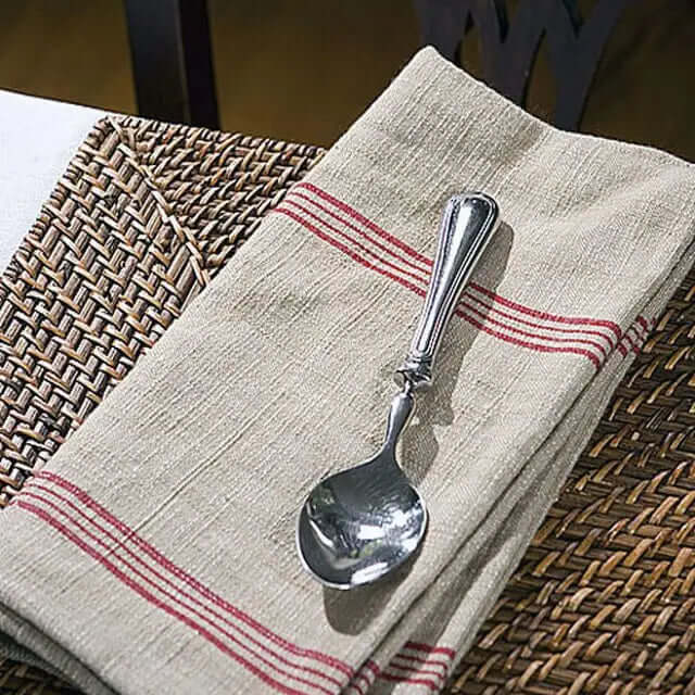 Cotton Red Striped Napkin