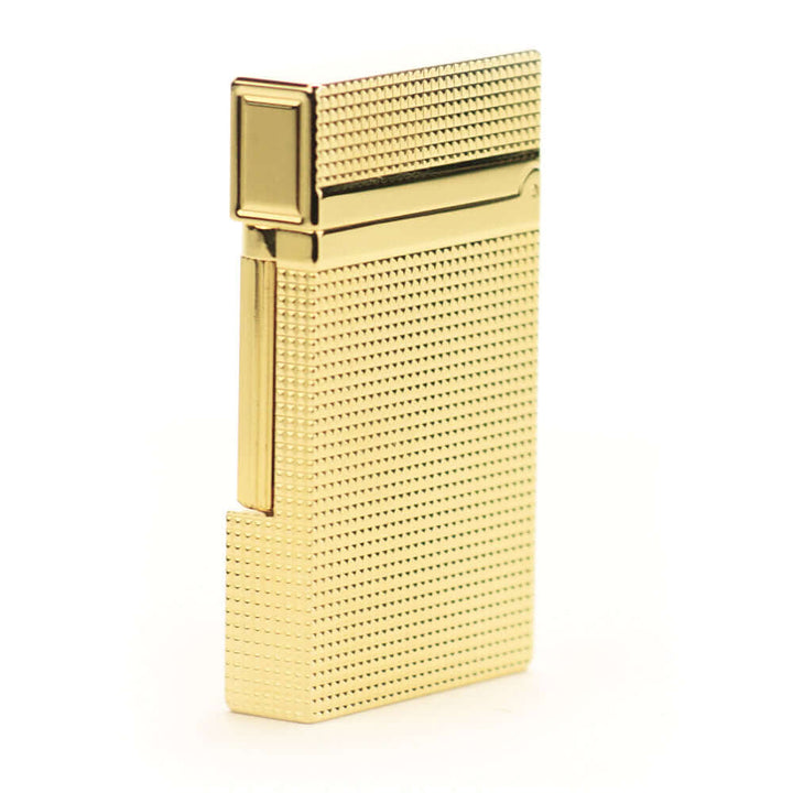 The Royale Handcrafted Solid Brass Lighter with elegant design by Jacob Bromwell, showcasing luxury craftsmanship and timeless appeal.